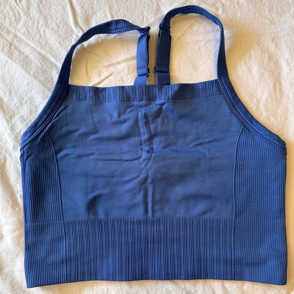 All in motion blue sports bra/crop top. XXL